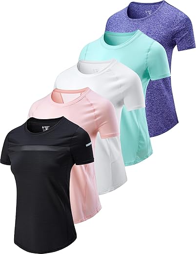 5-Pack Women's Workout Tees Bulk 5-Pack Women's Workout Tees Bulk