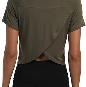 Cropped Split Back Workout Tops