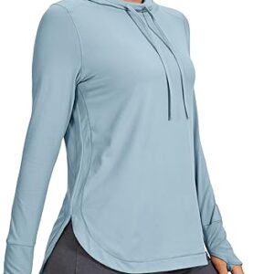 CRZ YOGA Women's Hooded Workout Shirt