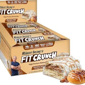FITCRUNCH Cinnamon Twist Protein Bars