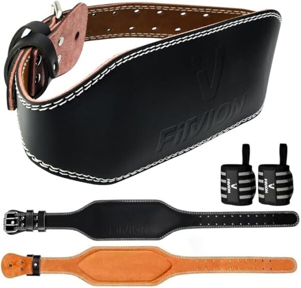 Genuine Leather Weight Lifting Belt Package