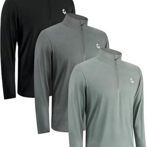 Men's 3-Pack Quarter Zip Pullovers