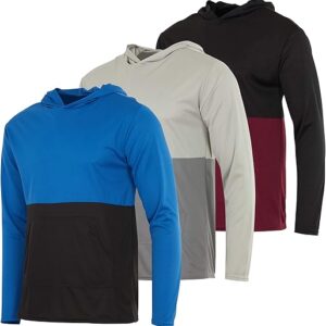 Men's Mesh Long Sleeve Hoodie Trio