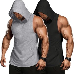 Men's Workout Hooded Tank Tops