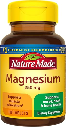 Nature Made Magnesium Oxide Supplement, 100 Tablets Nature Made Magnesium Oxide Supplement, 100 Tablets