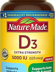 Nature Made Vitamin D3 5000IU Supplement