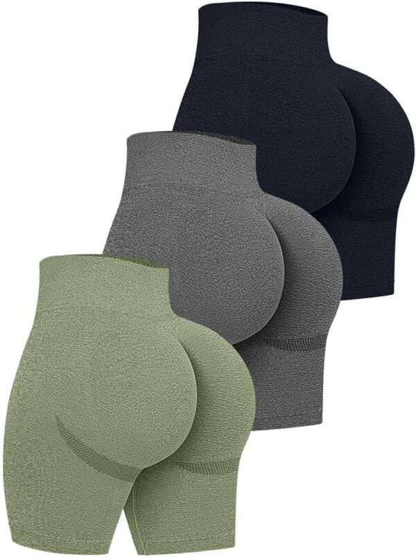 OQQ Women's High Waist Yoga Shorts