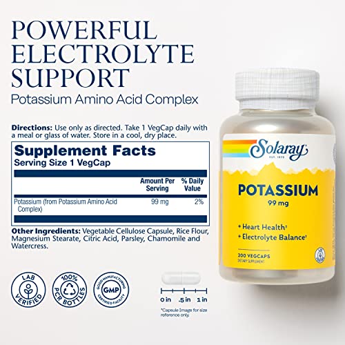 Potassium 99mg for Heart & Nerves Potassium 99mg for Heart & Nerves