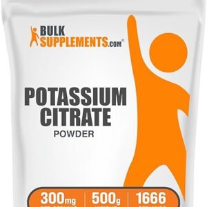 Potassium Citrate Powder Supplement, 500g Pack