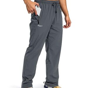 Pudolla Men's Running Pants with Pockets