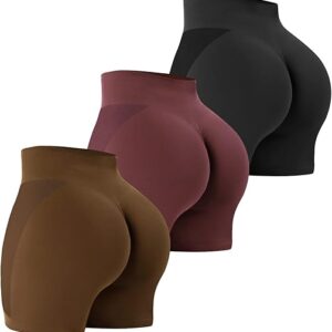 Seamless High Waist Yoga Gym Shorts