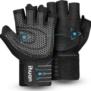 Ventilated Weight Lifting Gloves with Wrist Support