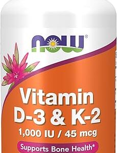 Vitamin D-3 & K-2 Capsules, 120 count