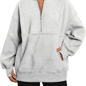 Women's Oversized Half Zip Hoodie